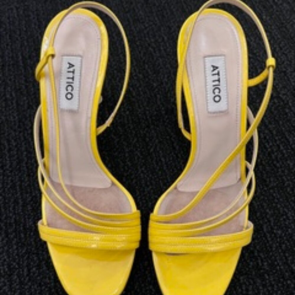THE ATTICO Yellow Strappy Heels 7.5